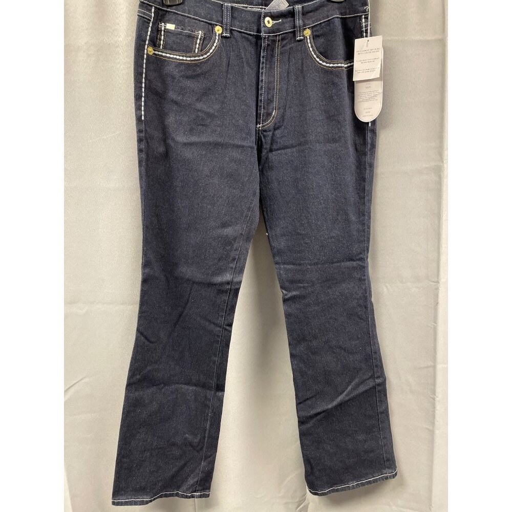 Diane Gilman Women's Blue Jeans boot cut Size 14 SKU 5151